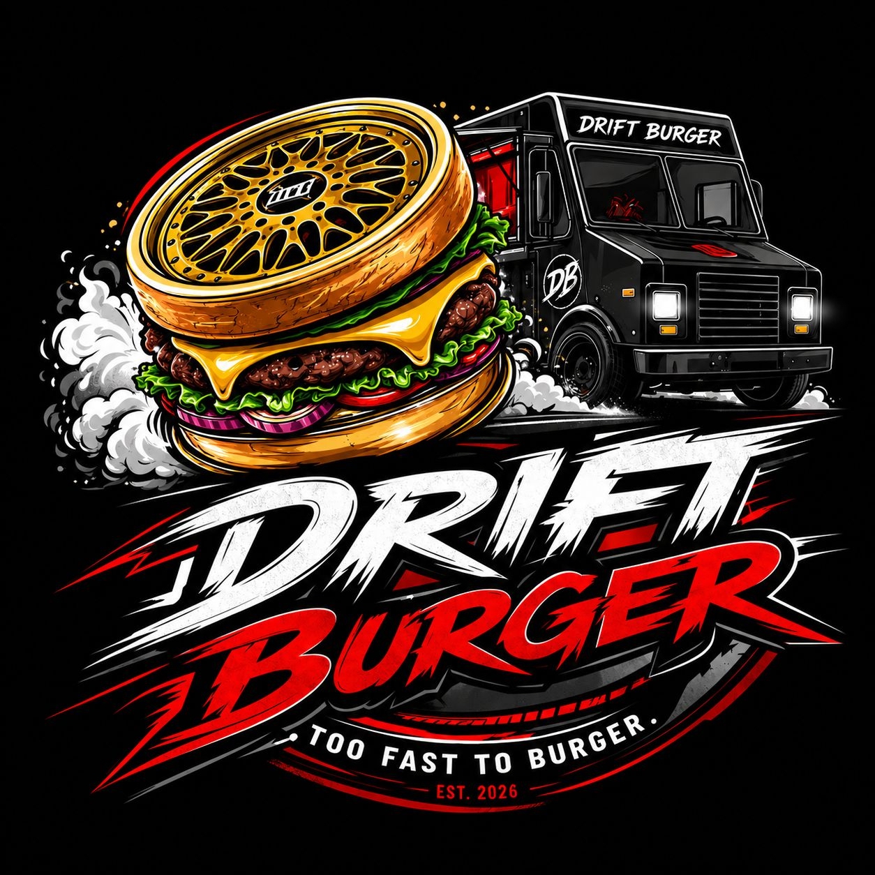 Drift Burger Logo
